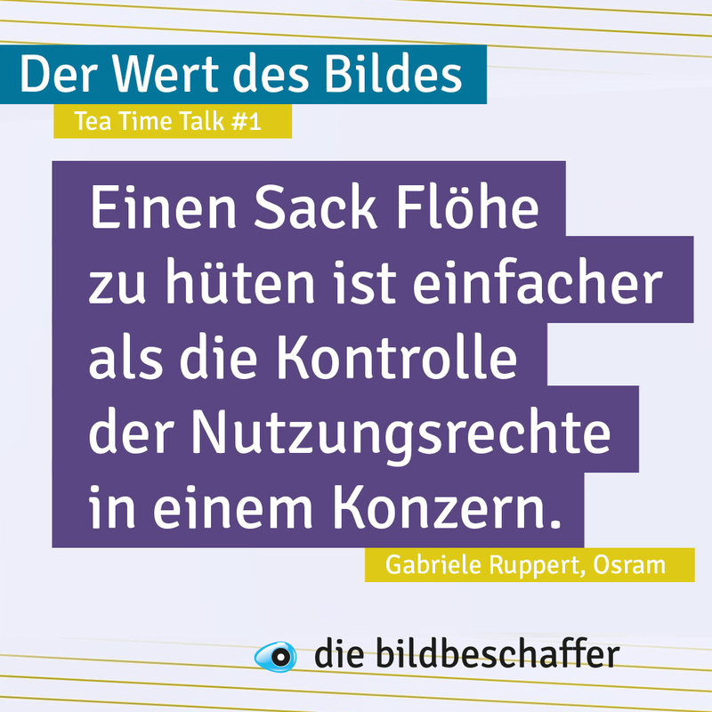 Eine der Thesen aus dem Tea Time Talk no.1 zum Thema #DERWERTDESBILDES