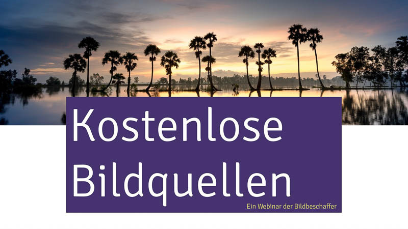 Unser Webinar Kostenlose Bildquellen